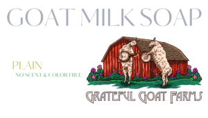 no scent and no color goat milk soap bar title card