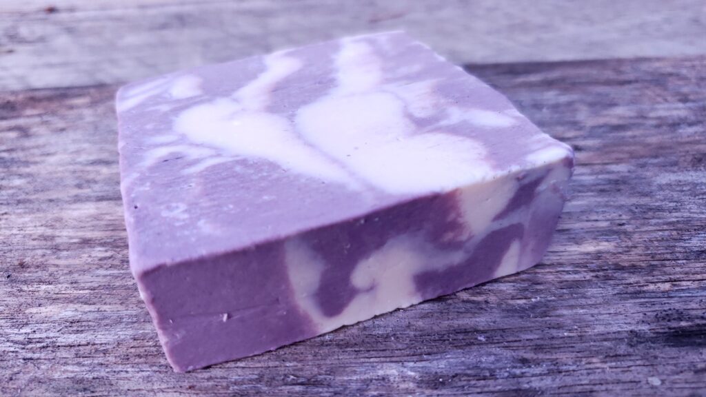 lavender mint goat milk soap bar